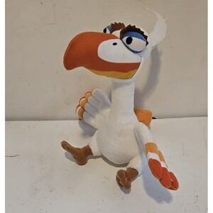 Disney Lion King Zazu Plush‎ Bird Broadway Musical Orange White Stuffed Doll 9"